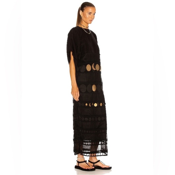 Loewe x Paula Ibiza Moon-Pendant Embroidered Maxi Dress - Picture 4 of 16